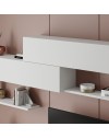 Parete attrezzata Kombat 260 colore bianco