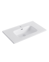 Lavabo Consolle da Appoggio LAV9080ES 81x36.5 cm in Ceramica Bianco Lucido – Stile Moderno