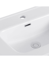 Lavabo Consolle da Appoggio LAV9080ES 81x36.5 cm in Ceramica Bianco Lucido – Stile Moderno