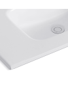 Lavabo Consolle da Appoggio LAV9080ES 81x36.5 cm in Ceramica Bianco Lucido – Stile Moderno
