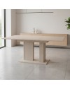 Tavolo allungabile Sone con allunga centrale 40 cm colore cashmere 130x85x75H