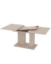 Tavolo allungabile Sone con allunga centrale 40 cm colore cashmere 130x85x75H