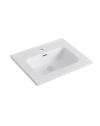Lavabo Consolle da Appoggio LAV9060ES 61x36.5 cm in Ceramica Bianco Lucido – Stile Moderno