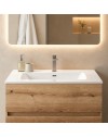 Lavabo Consolle da Appoggio LAV9060ES 61x36.5 cm in Ceramica Bianco Lucido – Stile Moderno