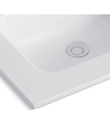 Lavabo Consolle da Appoggio LAV9060ES 61x36.5 cm in Ceramica Bianco Lucido – Stile Moderno