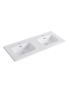 Lavabo Consolle da Appoggio LAV9140DS 141x46 cm in Ceramica Bianco Lucido – Design Elegante e Funzionalità