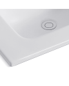 Lavabo Consolle da Appoggio LAV9140DS 141x46 cm in Ceramica Bianco Lucido – Design Elegante e Funzionalità