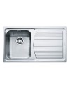 Lavello cucina da incasso Franke LLX611L 86x50 cm 1 vasca con gocciolatoio destro inox satinato