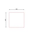 Lavello cucina incasso monovasca Samet SA179 inox 41x44x15H