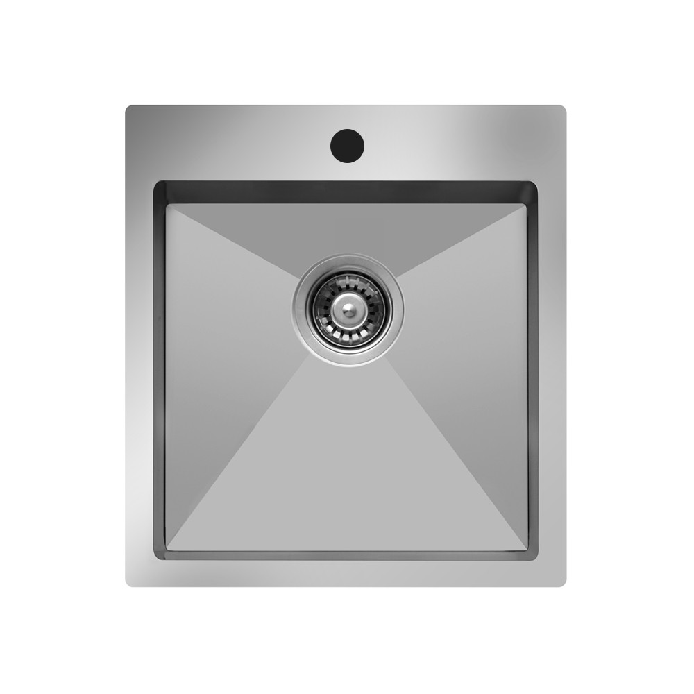 Lavello cucina incasso monovasca 45x50.5 cm inox Samet SA310401