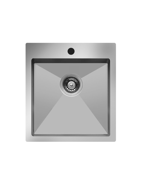 Lavello cucina incasso monovasca 45x50.5 cm inox Samet SA310401