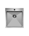 Lavello cucina incasso monovasca 45x50.5 cm inox Samet SA310401