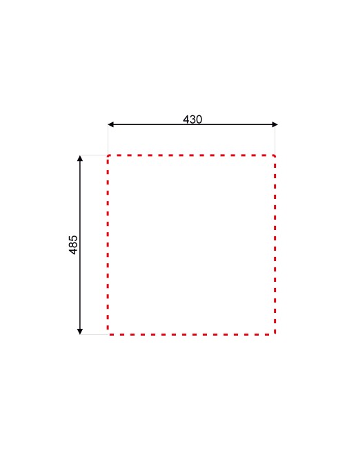 Lavello cucina incasso monovasca 45x50.5 cm inox Samet SA310401