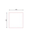 Lavello cucina incasso monovasca 45x50.5 cm inox Samet SA310401