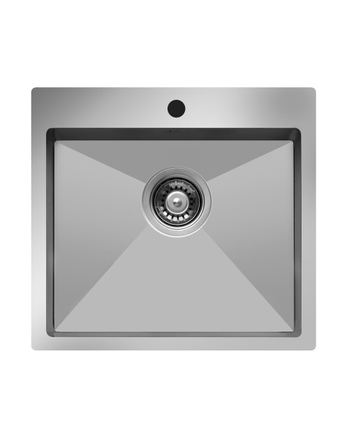 Lavello cucina incasso monovasca 55x50.5 cm inox Samet SA3104050