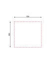 Lavello cucina incasso monovasca 55x50.5 cm inox Samet SA3104050