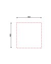 Lavello cucina incasso monostampo N244KR 1 vasca 48x48 cm. inox