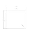 Lavello incasso monovasca 55x50.5x20H Samet SA383 inox