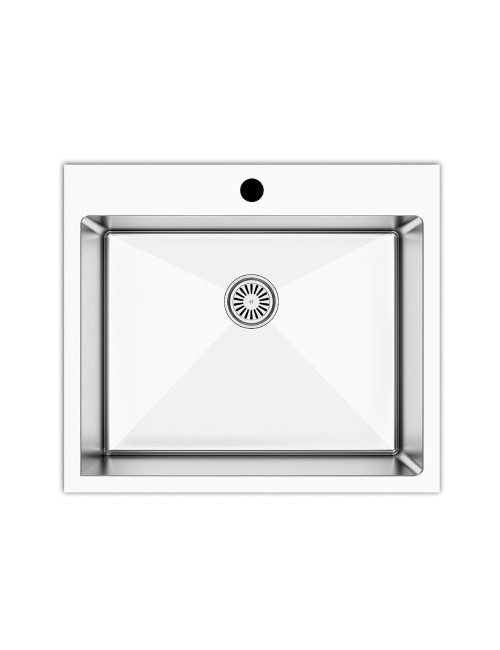 Lavello incasso monovasca 55x48x20H Samet SA3070 inox