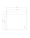 Lavello incasso monovasca 55x48x20H Samet SA3070 inox