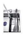 Lavello cucina da incasso una vasca 74x45x20H inox spazzolato SA3541 con accessori