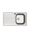 Lavello incasso cucina acciaio 86x50 cm una vasca e gocciolatoio sinistro MP861VSX