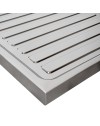 Lavello cucina acciaio appoggio 120x50 cm doppia vasca e gocciolatoio sinistro SA127SX