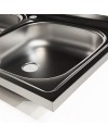 Lavello cucina acciaio appoggio 120x50 cm doppia vasca e gocciolatoio sinistro SA127SX