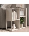 Libreria Mini Bolton 4 Vani Cashmere 62x22x62H – Versatile per Soggiorno e Salotto
