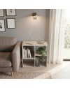 Libreria Mini Bolton 4 Vani Cashmere 62x22x62H – Versatile per Soggiorno e Salotto