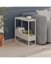Tavolino da Salotto Lido Cashmere con Struttura in Metallo Beige