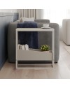 Tavolino da Salotto Lido Cashmere con Struttura in Metallo Beige