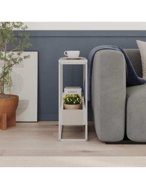 Tavolino da Salotto Lido Cashmere con Struttura in Metallo Beige