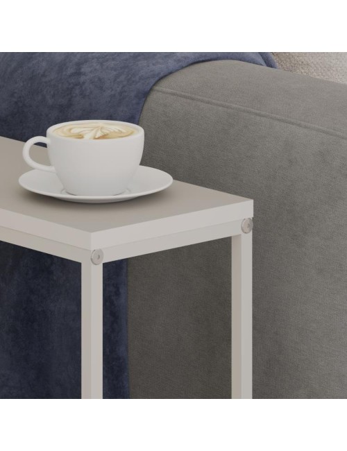 Tavolino da Salotto Lido Cashmere con Struttura in Metallo Beige