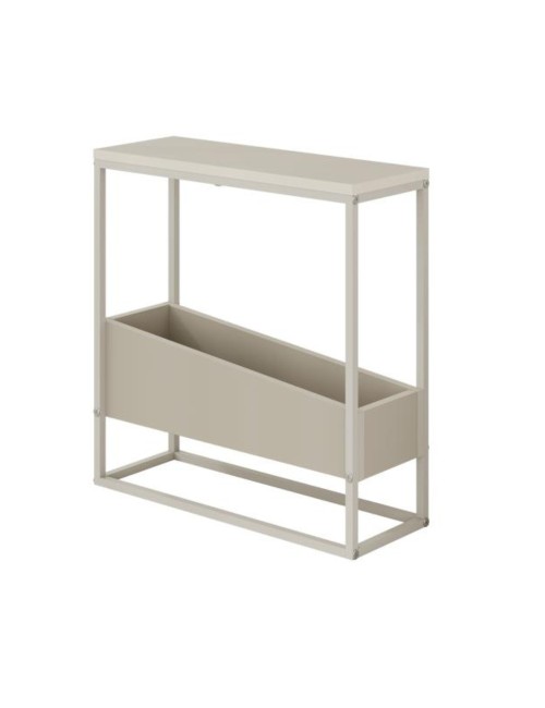 Tavolino da Salotto Lido Cashmere con Struttura in Metallo Beige