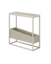 Tavolino da Salotto Lido Cashmere con Struttura in Metallo Beige