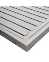Lavello cucina acciaio appoggio 120x50 cm doppia vasca e gocciolatoio destro SA127DX