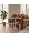 Tavolino da Salotto Homia finitura Cashmere con Struttura ad S