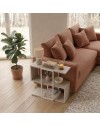 Tavolino da Salotto Homia finitura Cashmere con Struttura ad S