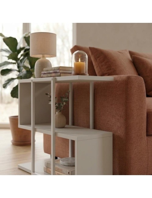 Tavolino da Salotto Homia finitura Cashmere con Struttura ad S