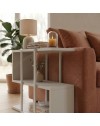 Tavolino da Salotto Homia finitura Cashmere con Struttura ad S