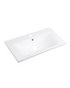 Lavabo consolle d'appoggio in ceramica bianco 81x46.5x18H PLAT840-80