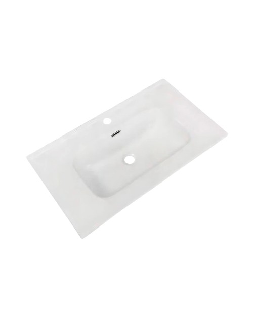 Lavabo consolle d'appoggio in ceramica bianco 81x46.5x17H VA836-80