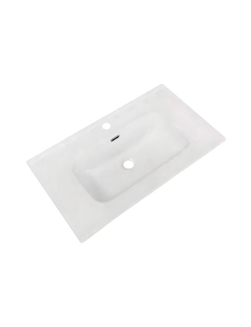 Lavabo consolle d'appoggio in ceramica bianco 81x46.5x17H VA836-80