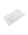 Lavabo consolle d'appoggio in ceramica bianco 81x46.5x17H VA836-80
