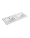 Lavabo 2 vasche da appoggio in ceramica bianco lucido 121– Modello LAV9120DS