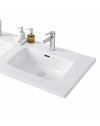 Lavabo 2 vasche da appoggio in ceramica bianco lucido 121– Modello LAV9120DS