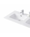 Lavabo 2 vasche da appoggio in ceramica bianco lucido 121– Modello LAV9120DS