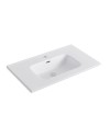 Lavabo da appoggio 1 vasca in ceramica per bagno bianco lucido 91x46,5 – Modello LAV9080S