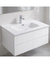 Lavabo da appoggio 1 vasca in ceramica bianco lucido 91x46,5– Modello LAV9090S